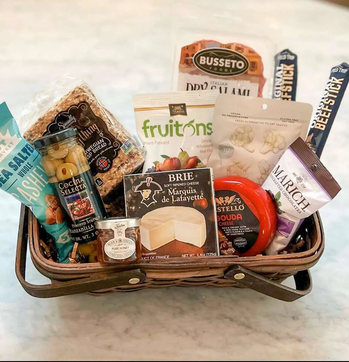 Gourmet Meat and Cheese Gift Basket