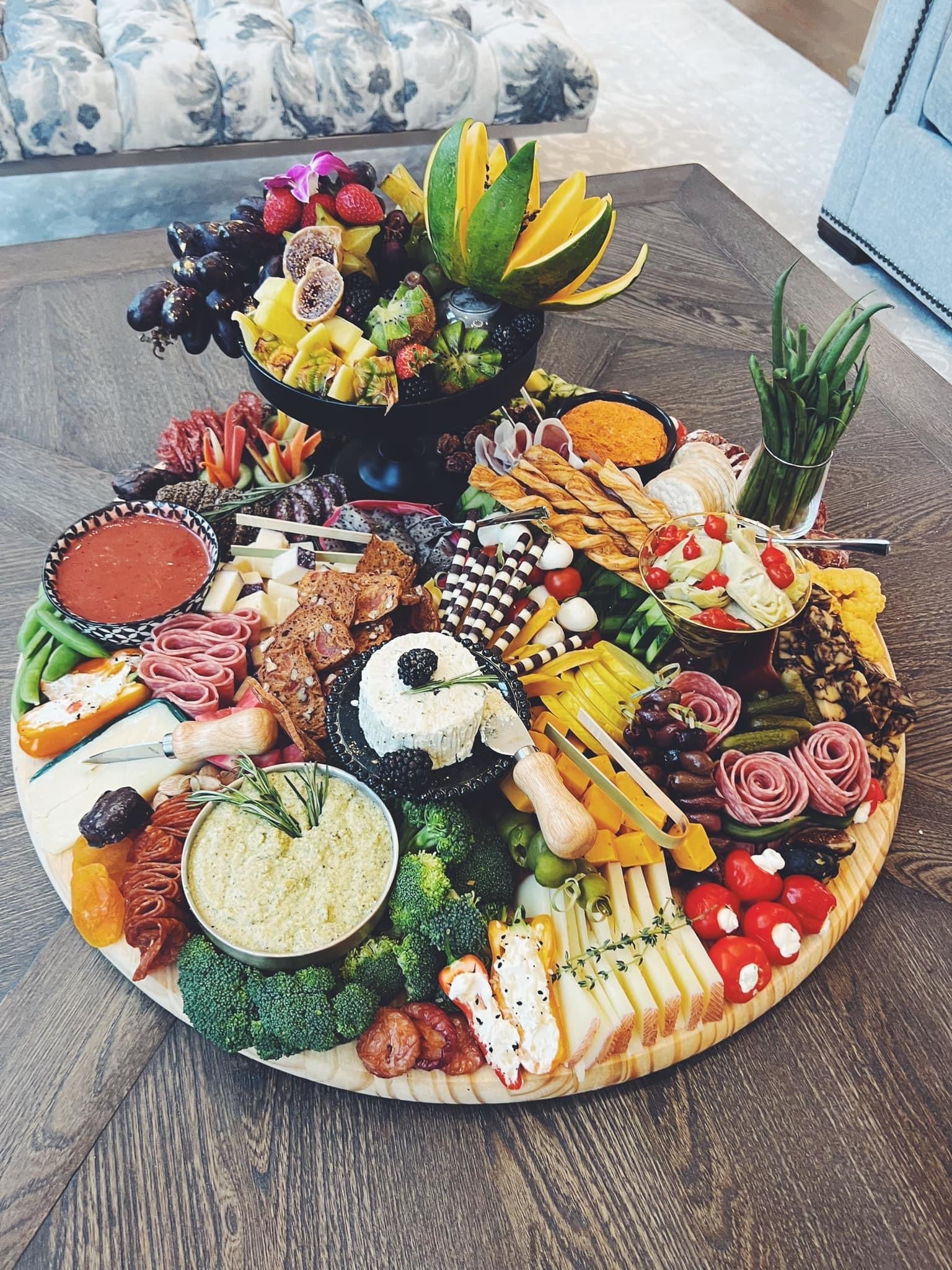 24" Round CharCUTErie Board