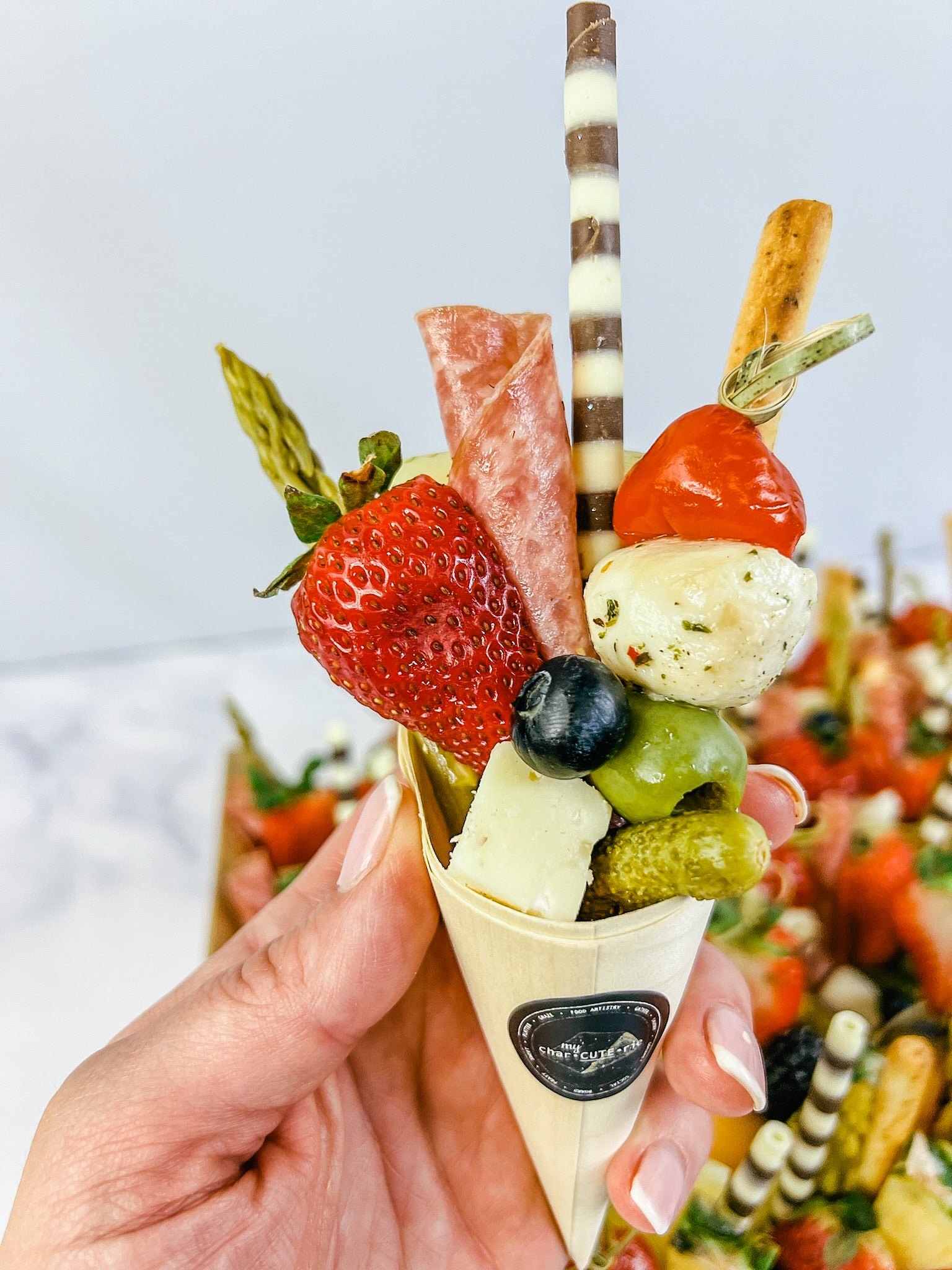 Savory CharCUTErie Cones