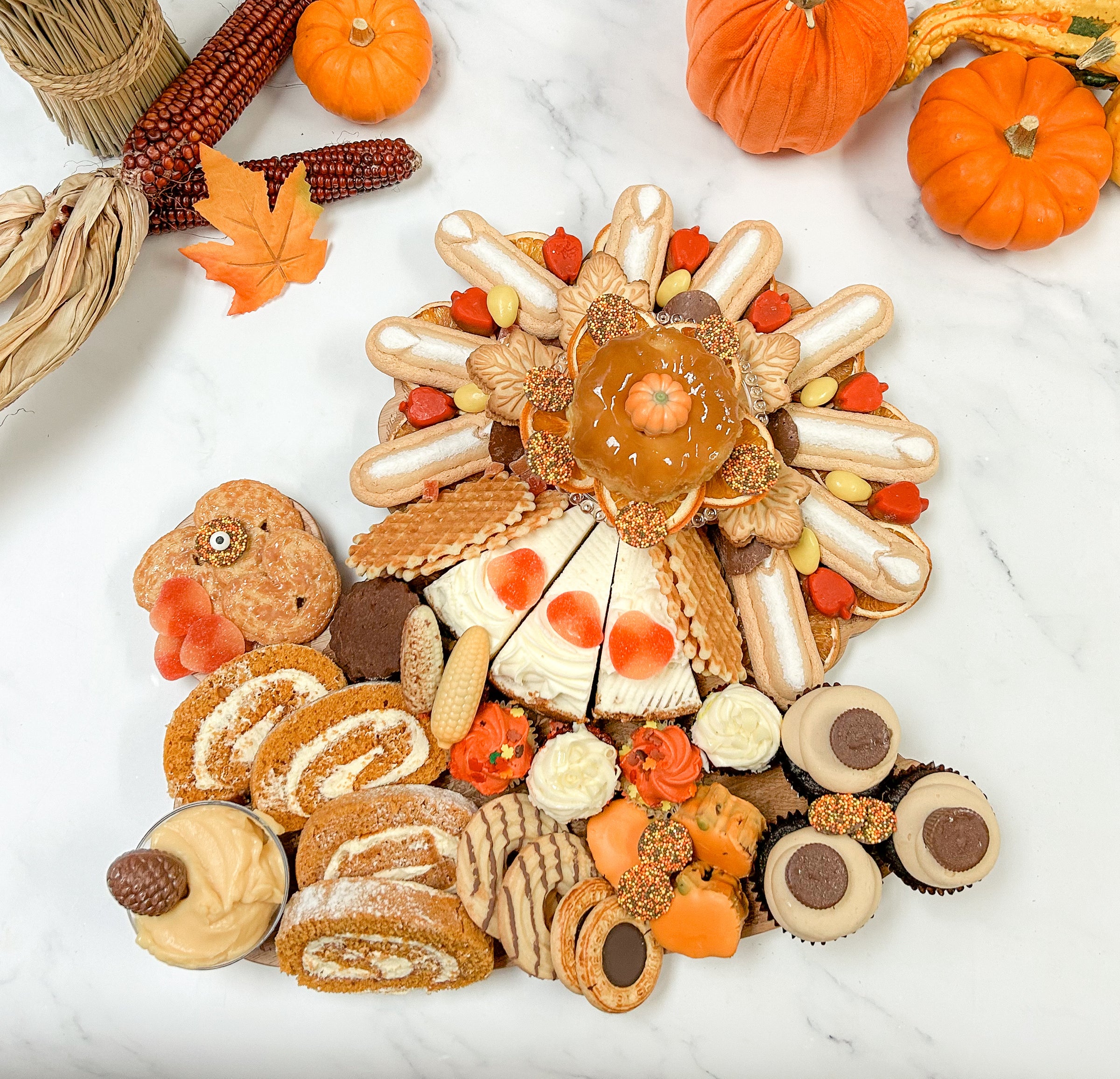 Sweet Turkey Shaped CharCUTErie Board