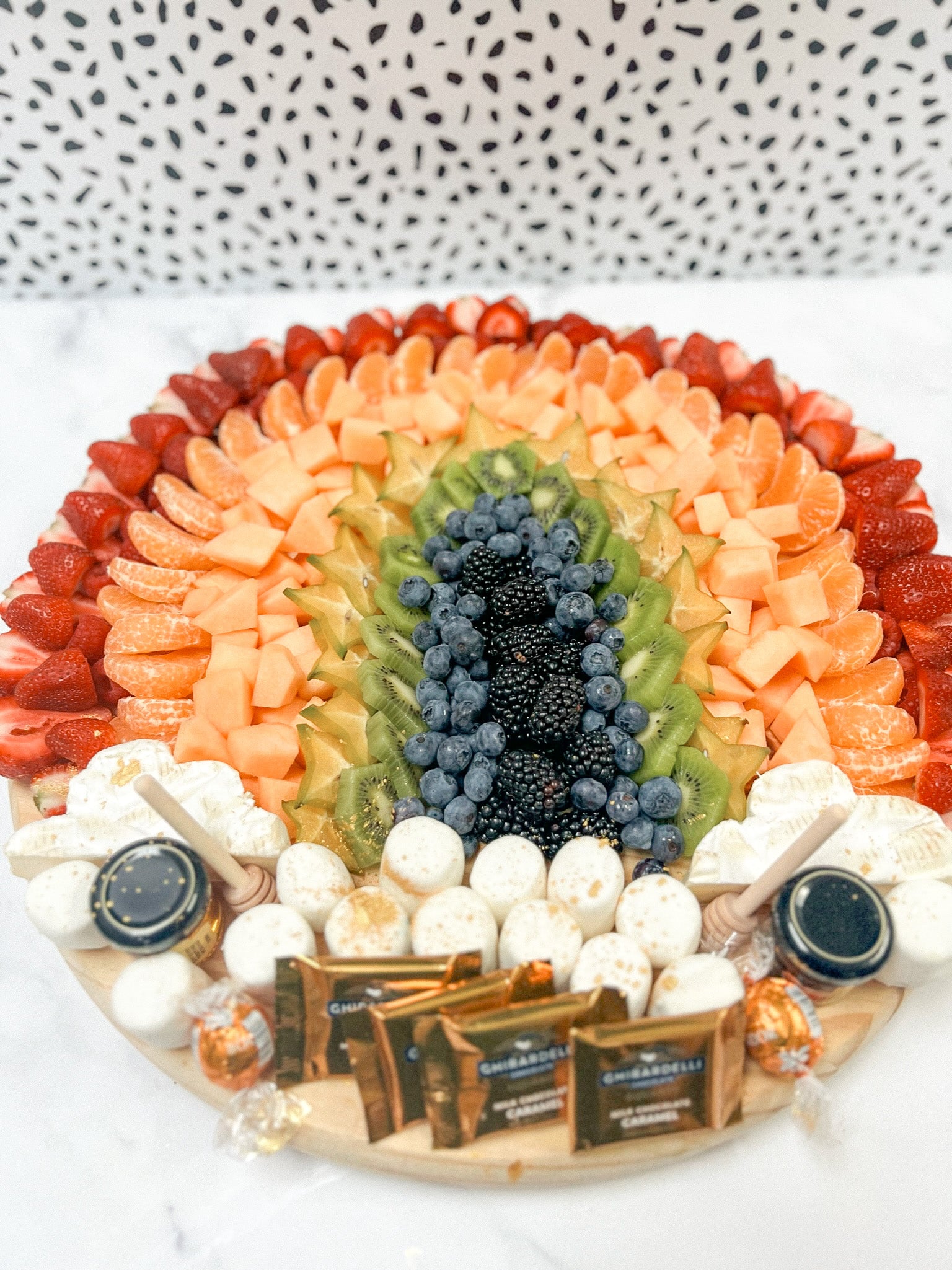 Rainbow Fruit CharCUTErie Board