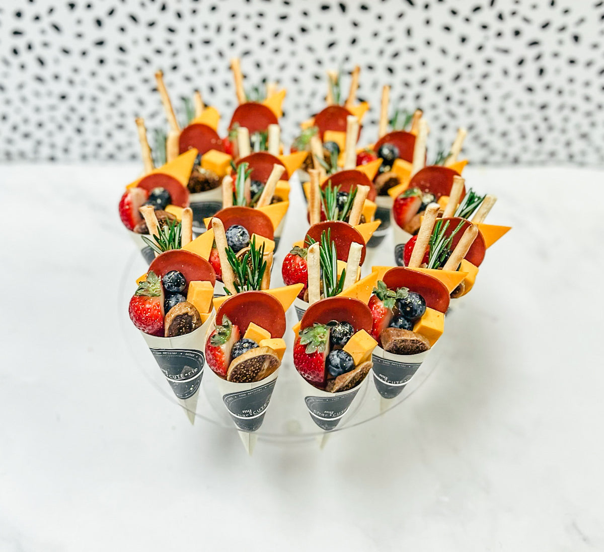 Vegan CharCUTErie Cones