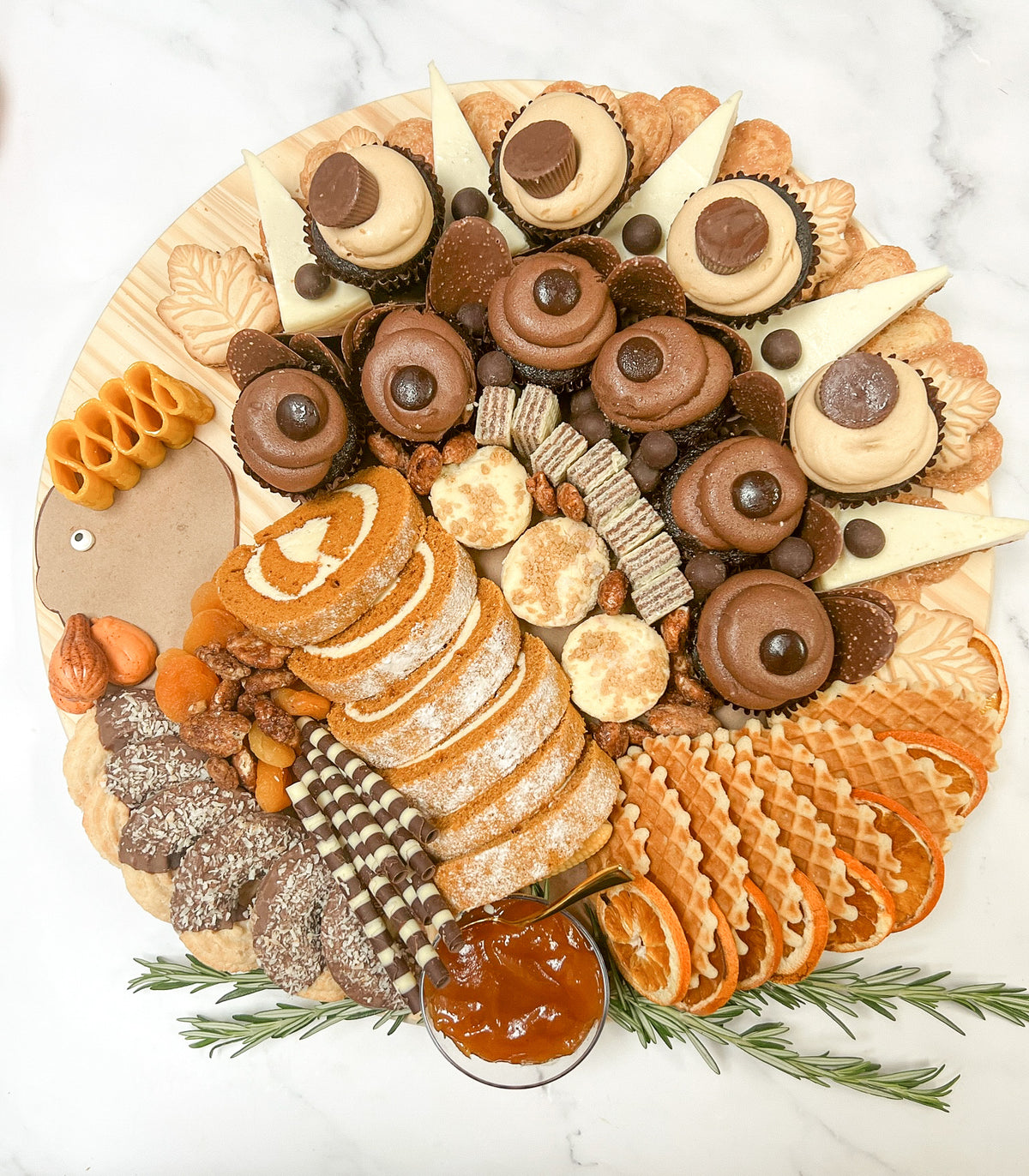 Sweet Turkey Shaped CharCUTErie Board