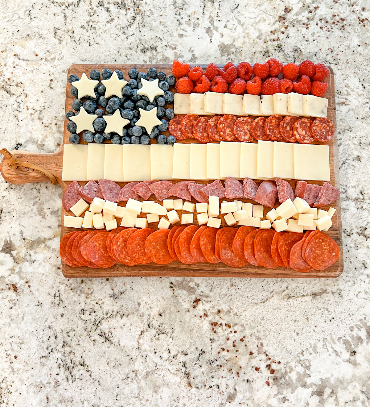 American Flag CharCUTErie Board
