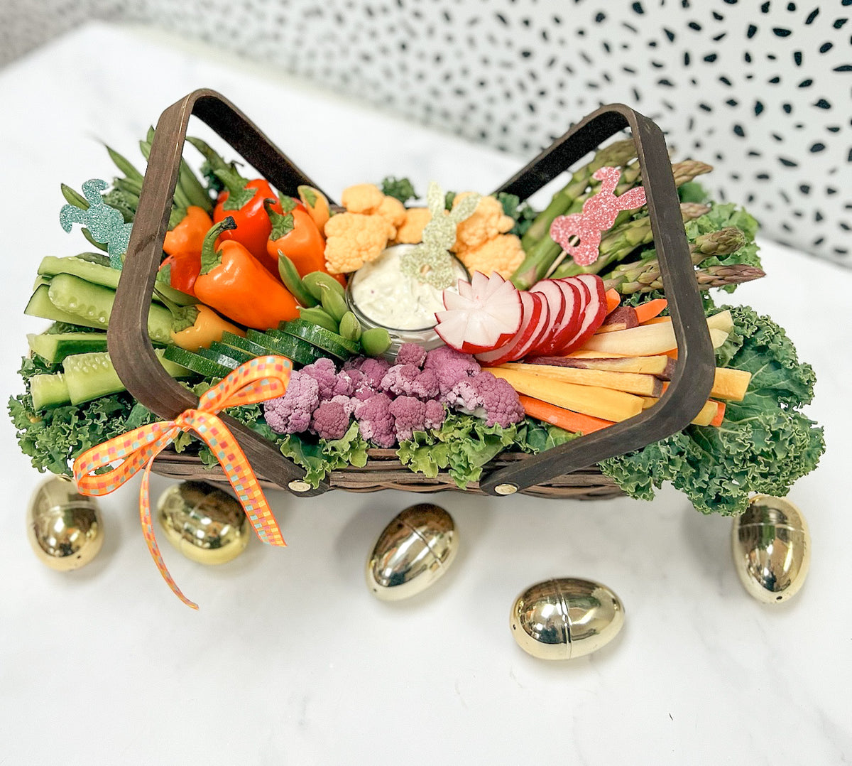 Spring Crudité CharCUTErie Basket