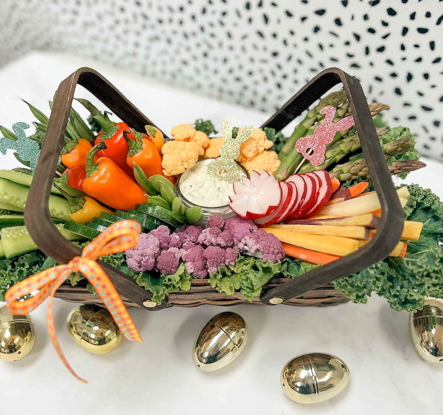 Spring Crudité CharCUTErie Basket
