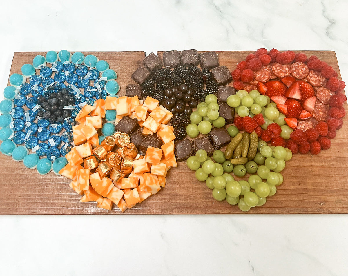 Olympic Rings Charcuterie Board