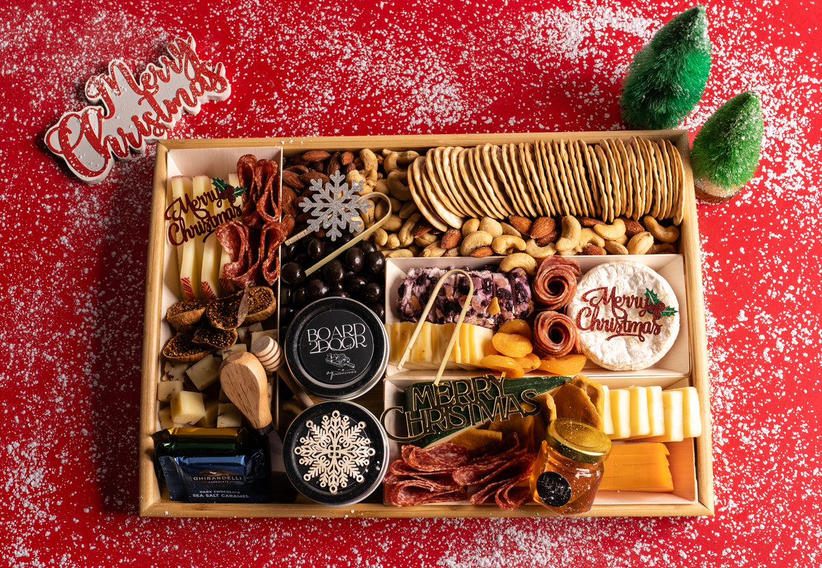 Fresh Shippable Merry Christmas CharCUTErie Board