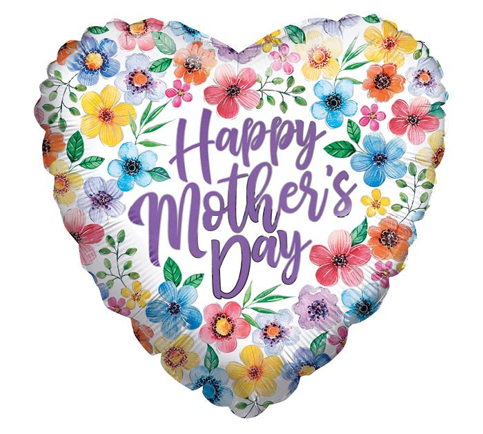 17" Hmd Classic Flowers Happy Mother's Day