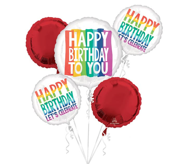 Bouquet Hbd Rainbow Wishes