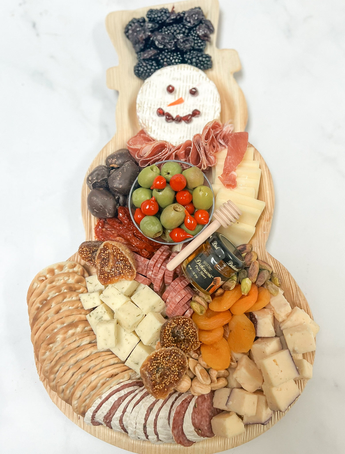 Snowman Tray CharCUTErie Board