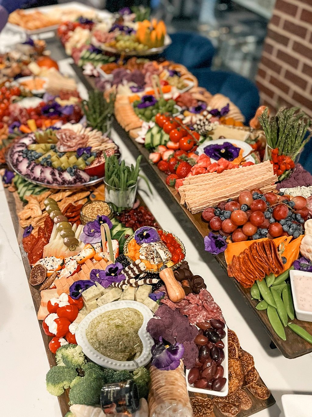 charcuterie style grazing boards platters and tables |... 5 Foot x 24 inch CharCUTErie Grazing Board – My CharCUTErie