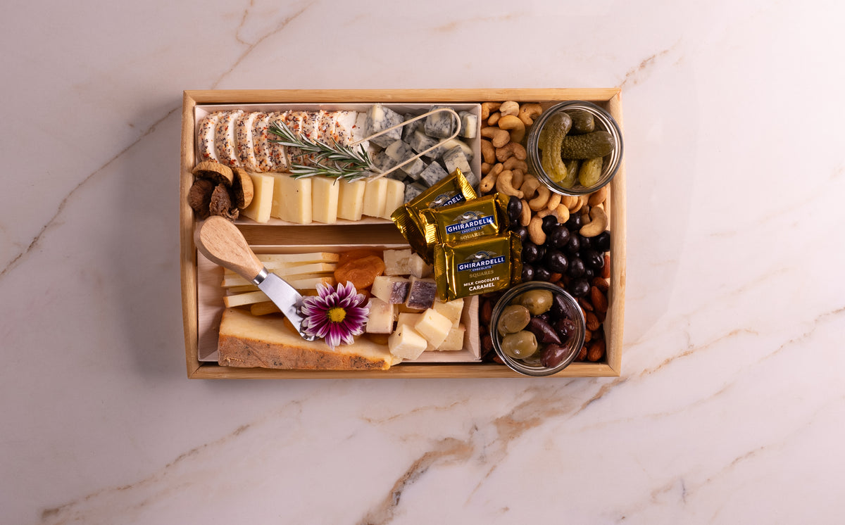 Fresh Shippable Just Cheese CharCUTErie Board