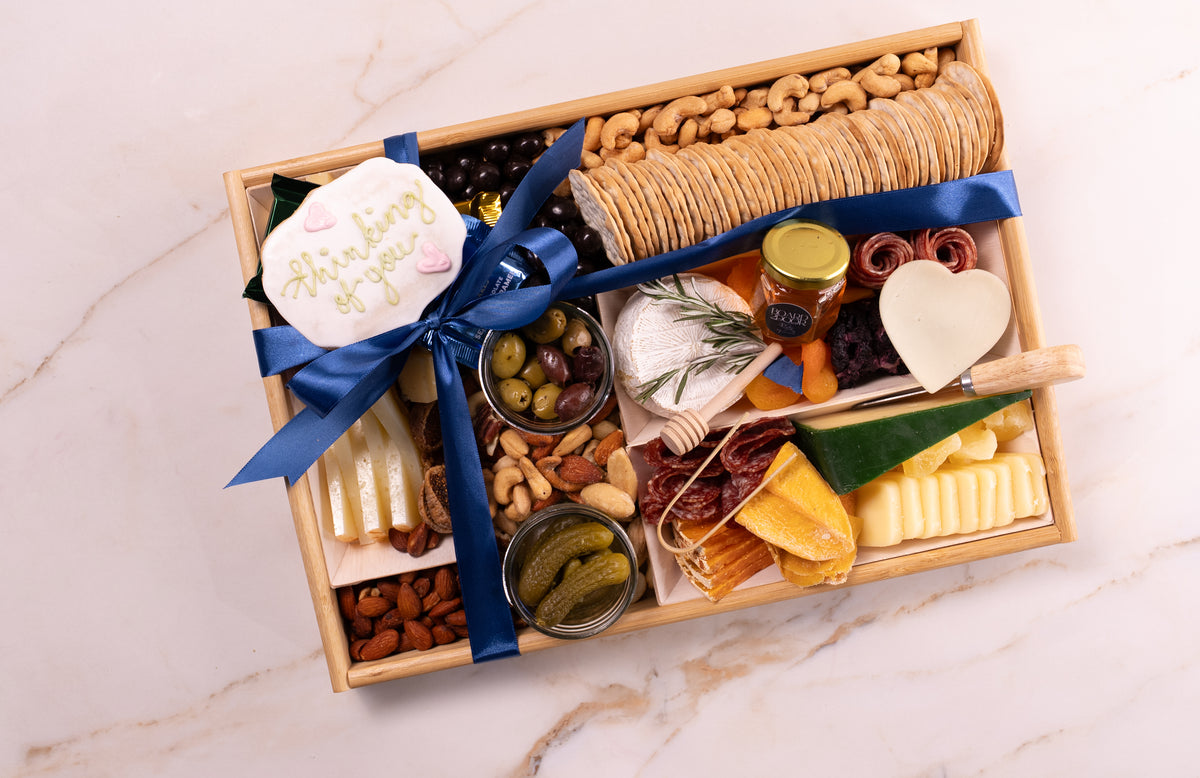 Fresh Shippable Warm Wishes CharCUTErie Board