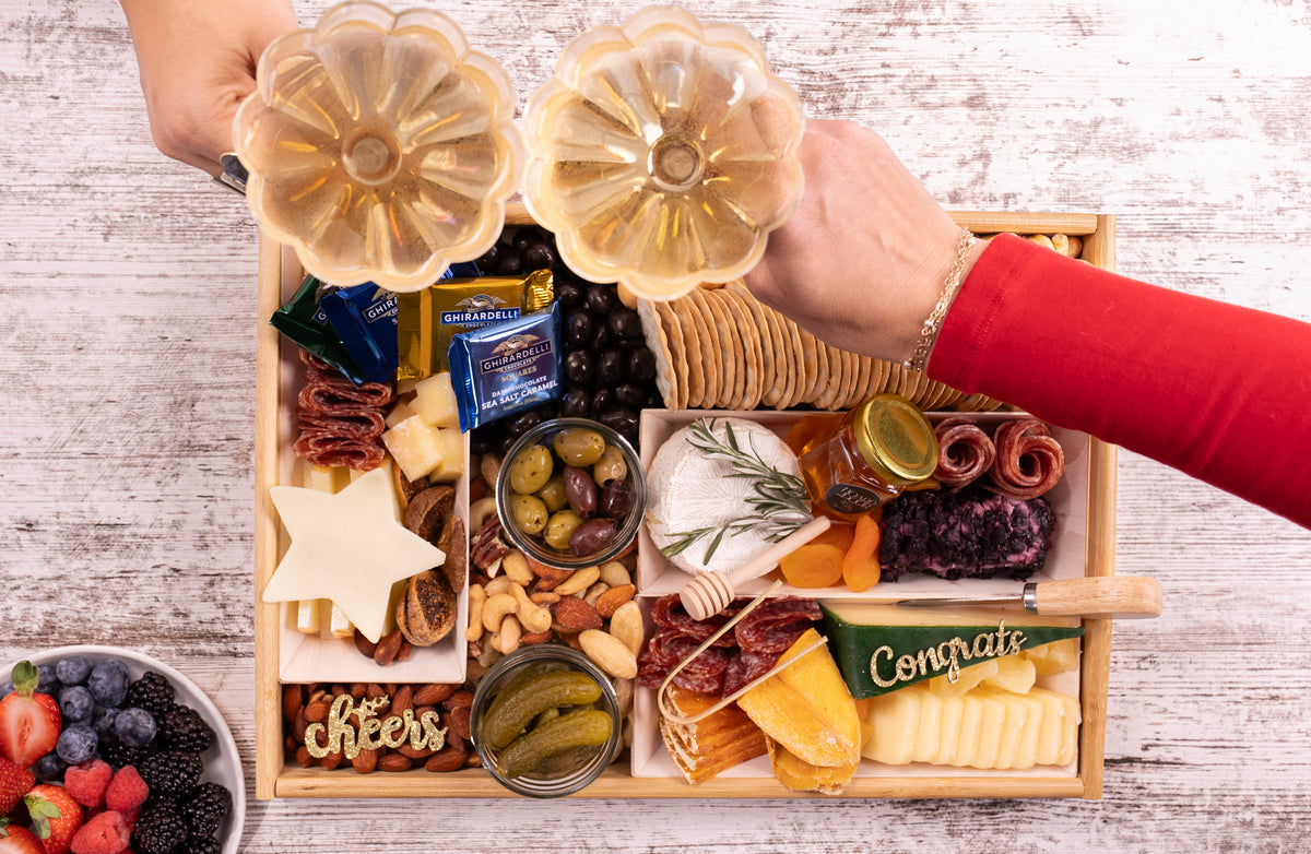 Fresh Shippable Cheers CharCUTErie Board