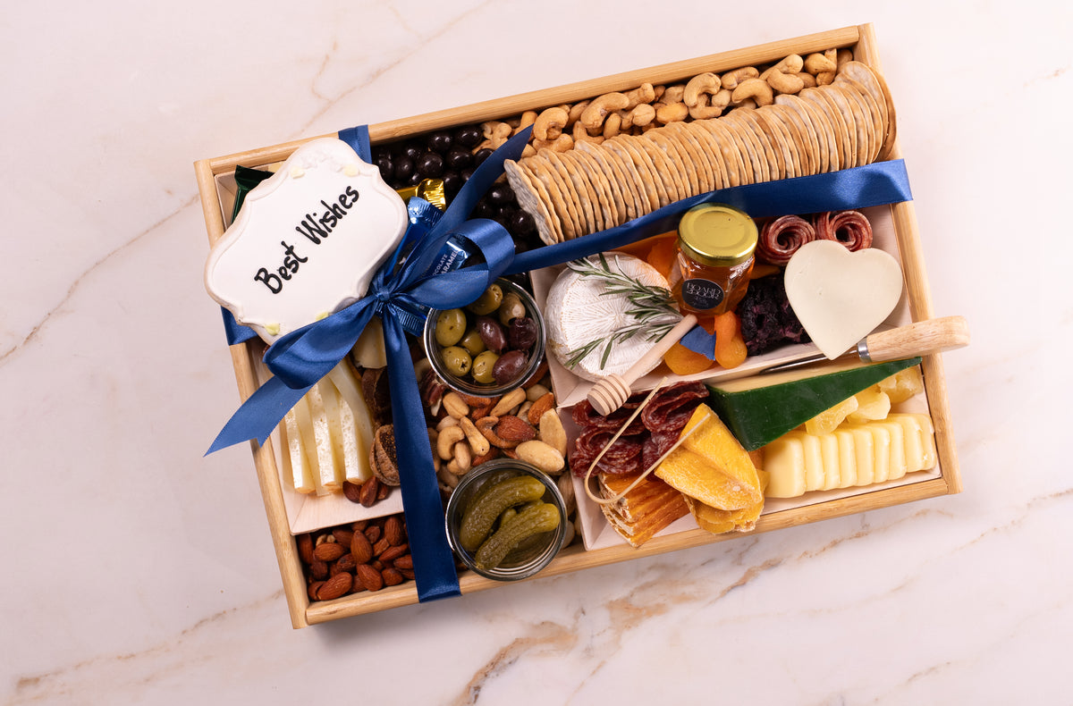 Fresh Shippable Warm Wishes CharCUTErie Board