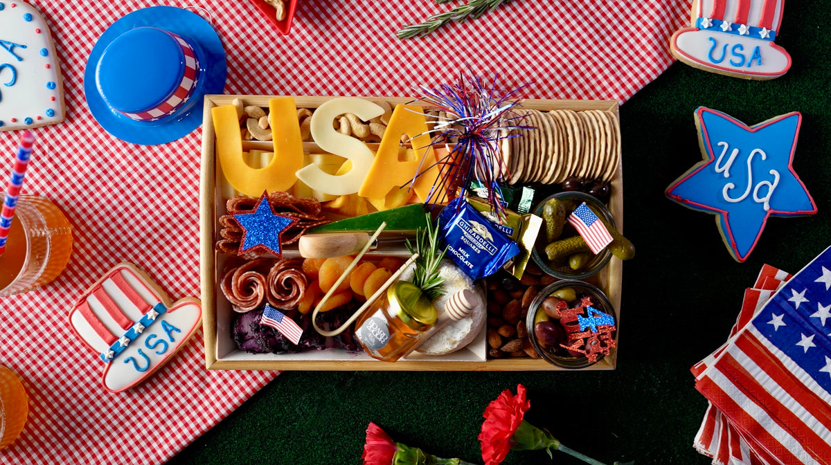 Fresh Shippable Patriotic 4th of July CharCUTErie Board