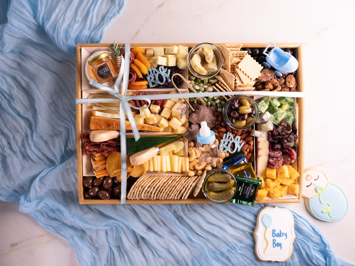 Fresh Shippable Its A Boy CharCUTErie Board