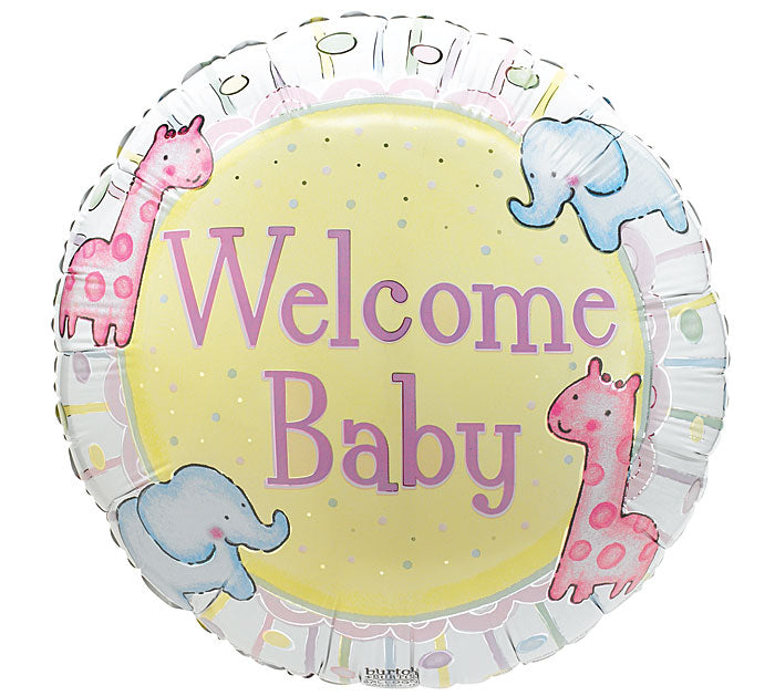 17" Pkg Welcome Baby Balloon