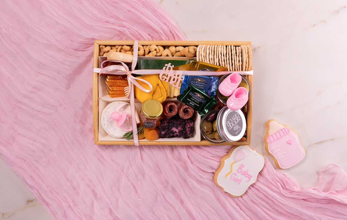 Fresh Shippable Its A Girl CharCUTErie Board